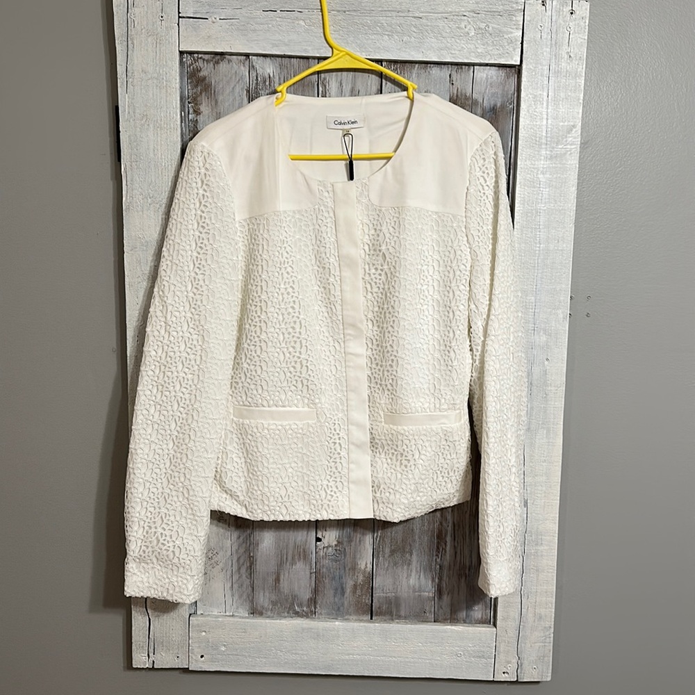 DRESSY NWT Calvin Klein size 14 dress jacket